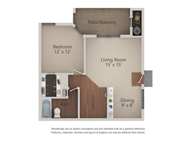 Floorplan - Village Green Apartments