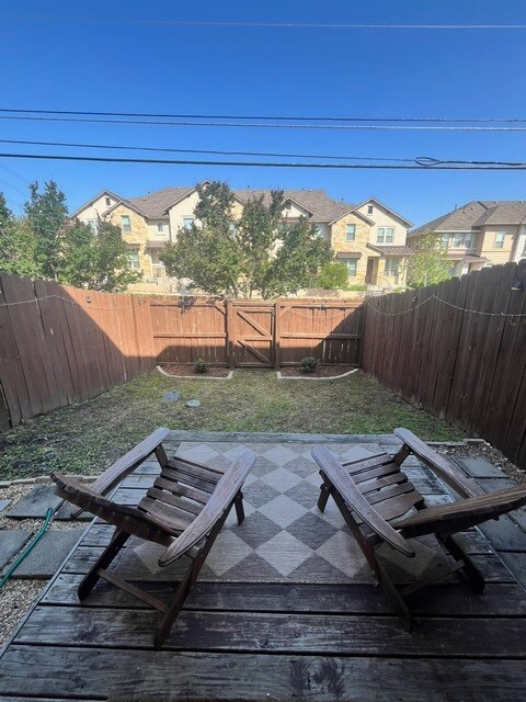 Fenced backyard - 6900 E Riverside Dr