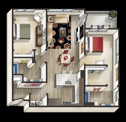 2D - MODE Apartments