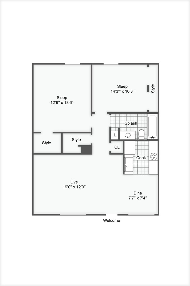 Floorplan - The Hub at Baton Rouge