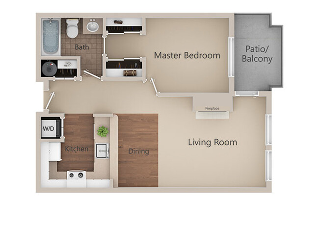 Floorplan - Metropolitan Place Apartments