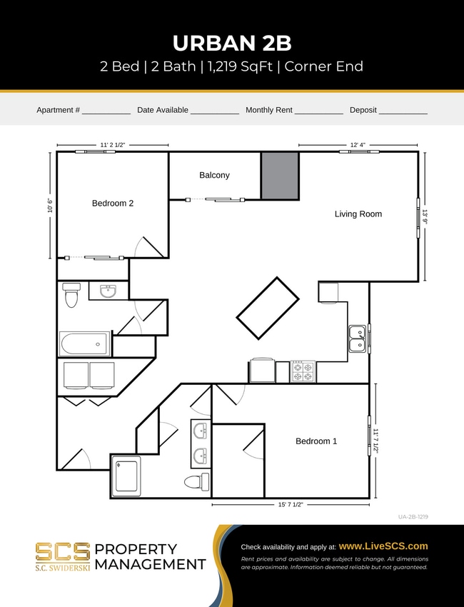 Floorplan - Urban West Apartment Community