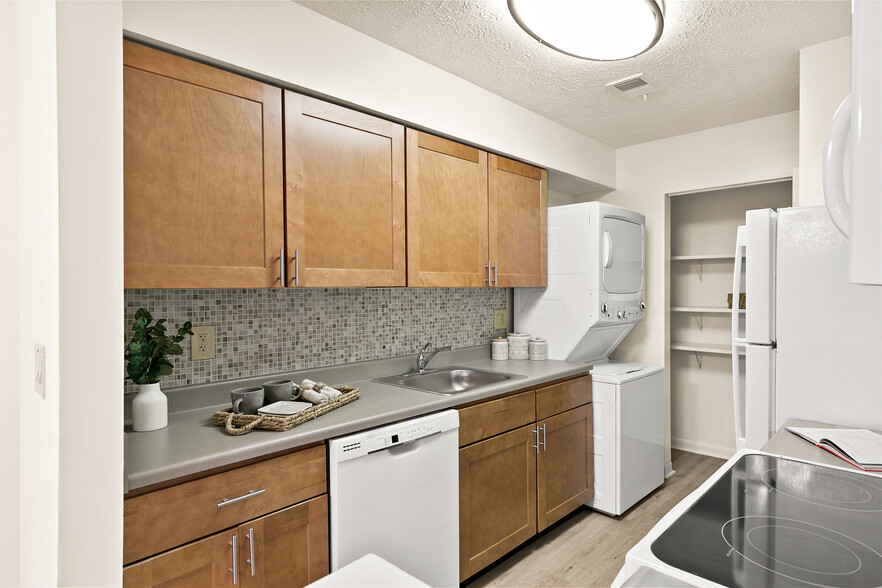 Contemporary Kitchen Style- Shown in a 2-Bedroom Floor Plan - Roxalana Hills Apartments