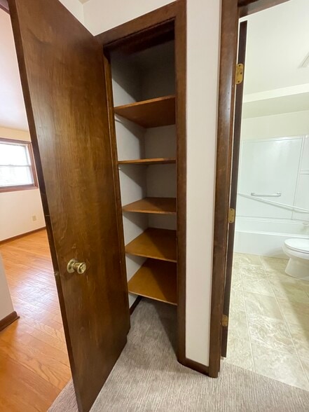 Upstairs linen closet - 1407 Wiesner St