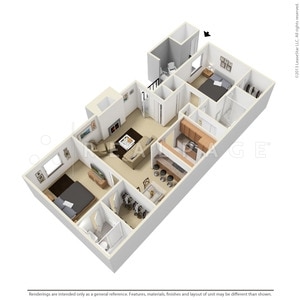 2BR/2BA - The Savoy Apartments
