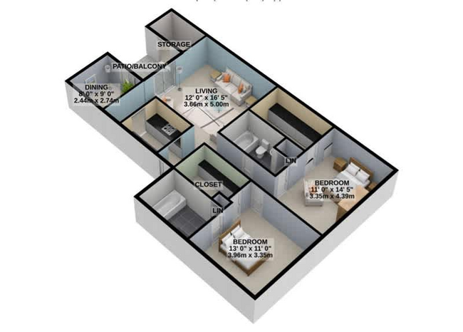 Aubry B3 2x2 1000sqft.png - The Aubrey