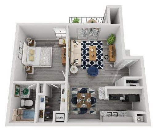 Floorplan - Villa Luna Apartments