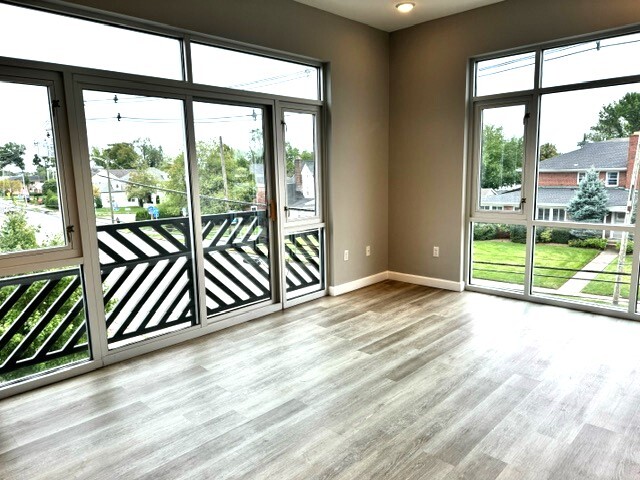 Sun Filled Living Room Offers 9' Ceilings Recessed Lighting & Street View - 271 Millburn Ave