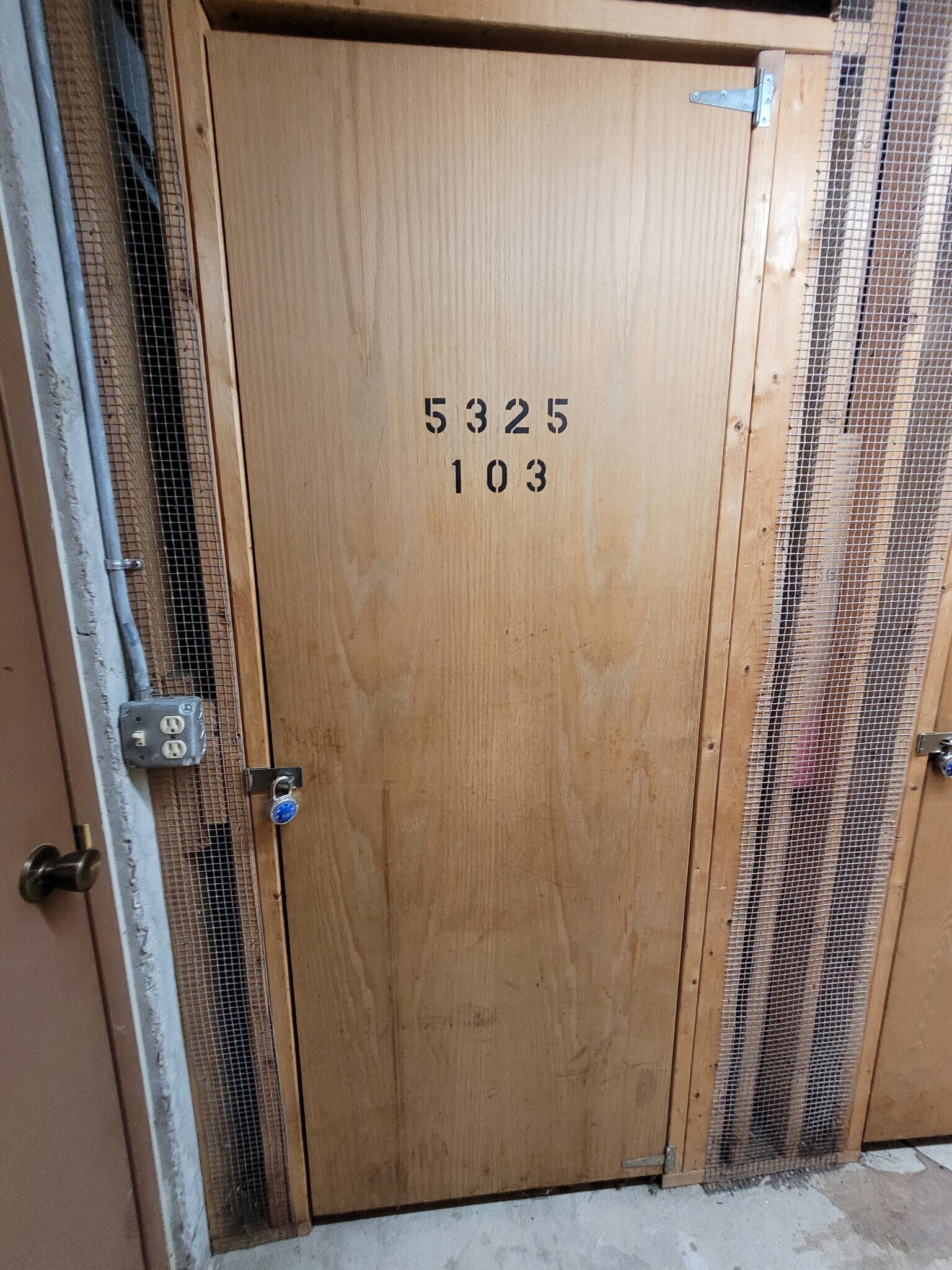 door to storage area - 5325 Brody Dr