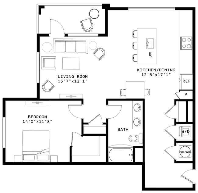 Floorplan - Venable Durham Apartments