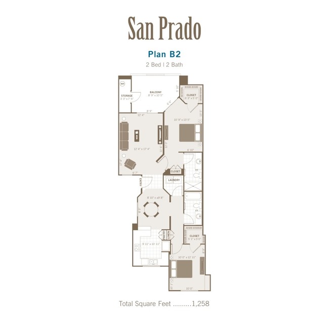 2BR/2BA - San Prado