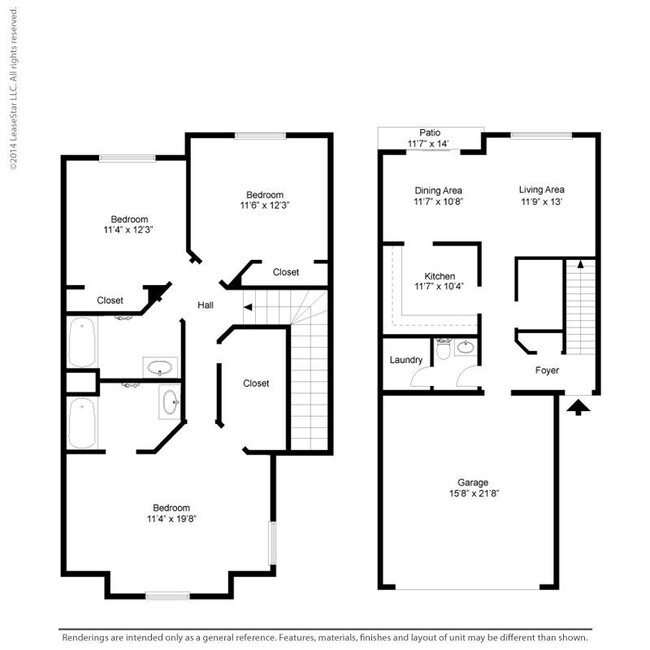 Floorplan - Oaks Lincoln Townhomes