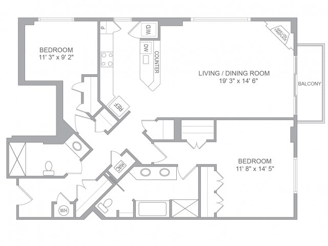 2BR/2BA - 1325 Pierce