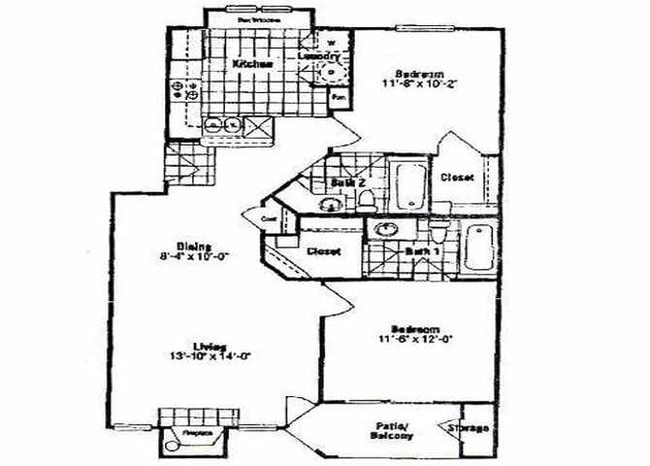 2BR/2BA - Trace Apts.