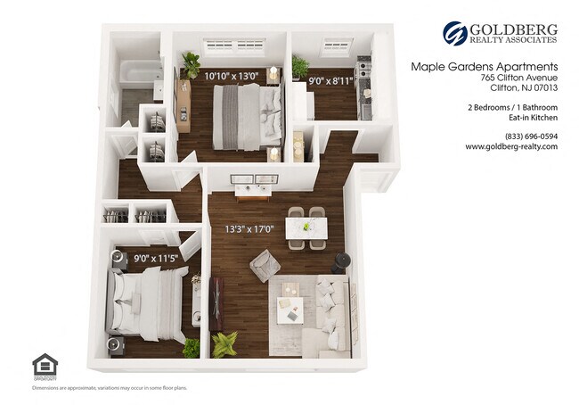 Floorplan - Maple Gardens Apartments