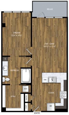 Floorplan - Willamette Tower