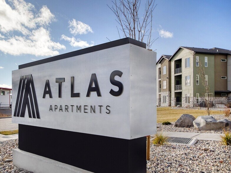 Entrance Sign to The Atlas - The Atlas Apartments