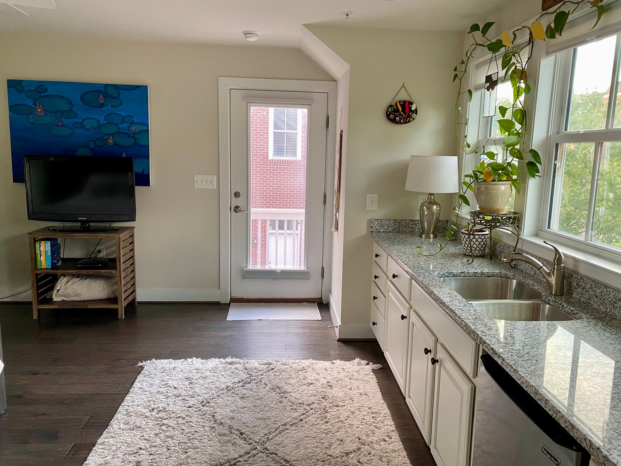 West facing door has blackout shade. - 2115 Main Line Blvd