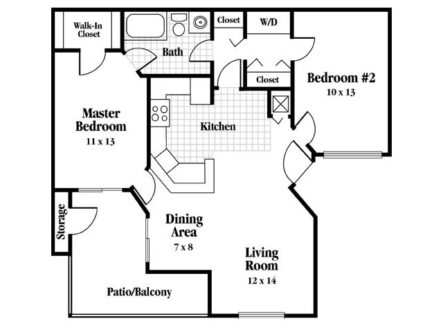 Two Bedroom, Two Bath - Cypress Cove