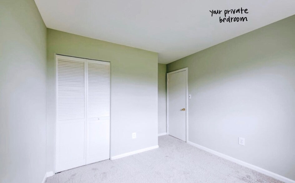 This is your private bedroom. Fits a full/queen bed, night stand, desk, and dresser. - 4767 Kandel Ct