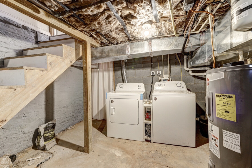 Washer and dryer in basement. - 60 S Carrollton Ave