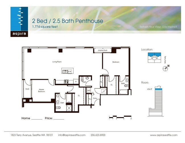 2 bedroom 2.5 ba - Aspira