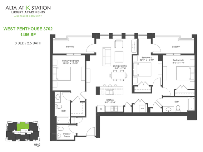 West Penthouse 3702 - Alta at K Station