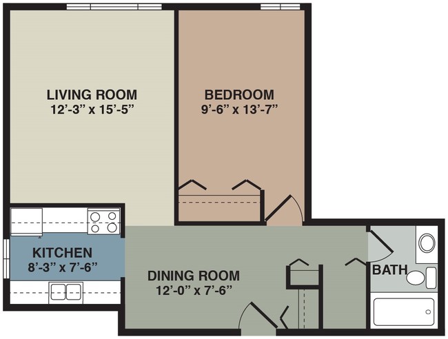 Floorplan - Afton View Apartments