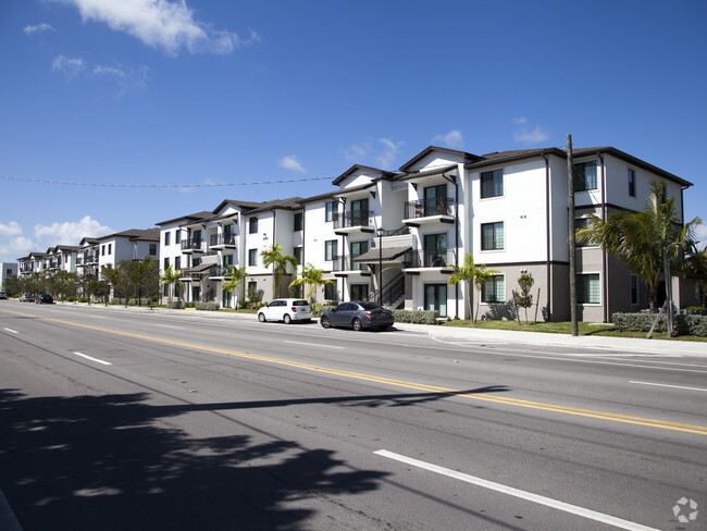 View from across the street - La Joya Apartments