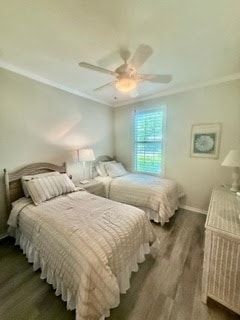 guest bedroom, two twins, hardsurface floor, ceiling fan - 9231 Spring Run Blvd