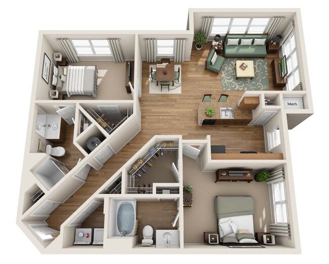 Floorplan - Summerfield At Morgan Metro Apartments