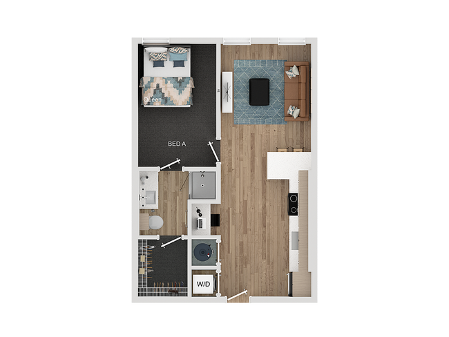 1BR/1BA - A1 - Lumen on Ninth