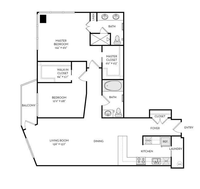 Floorplan - The Heights at Park Lane