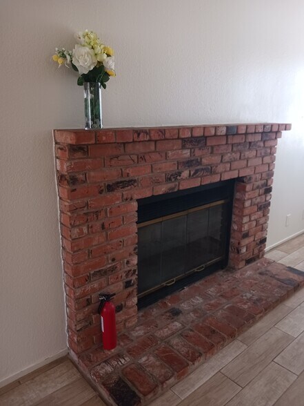 Wood burning fireplace - 437 S Sunset St