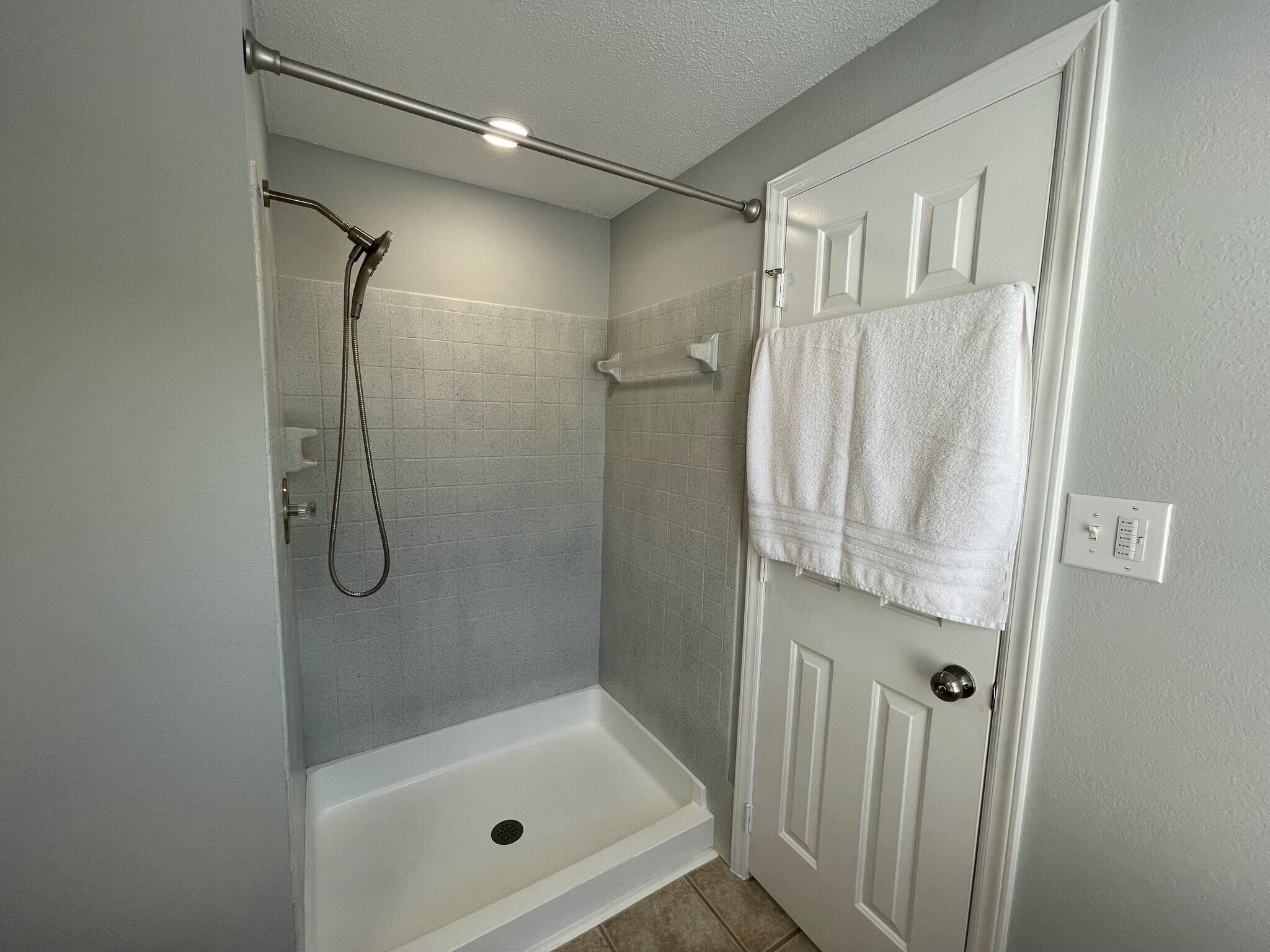 New walk-in shower with handheld shower head - 4204 Whistler Ct