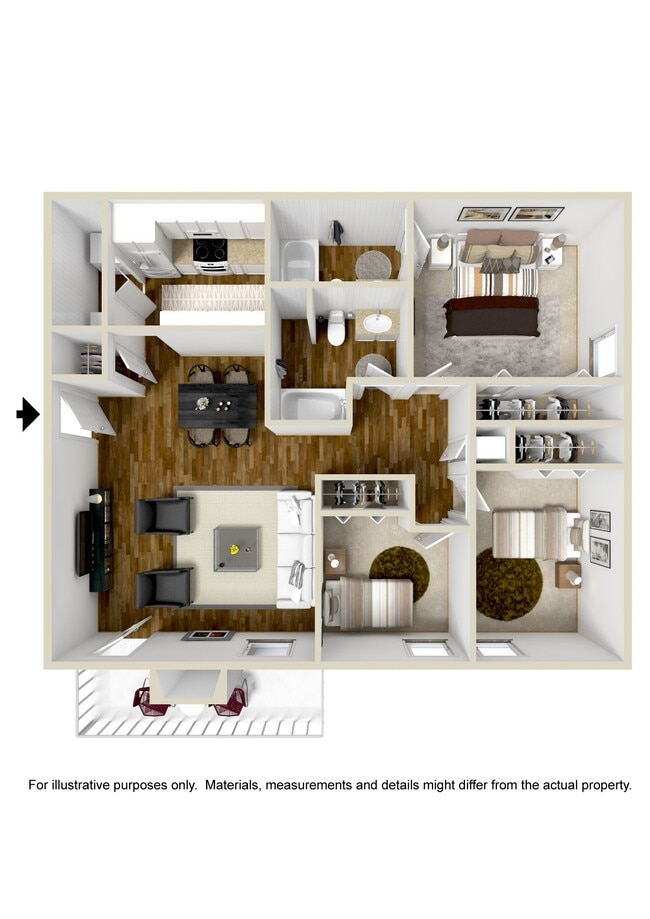 Floorplan - Lakeshore Pointe Apartment Homes