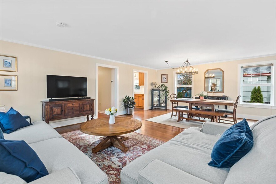 Large, light filled living/dining room - 8042 Earl Ave NW