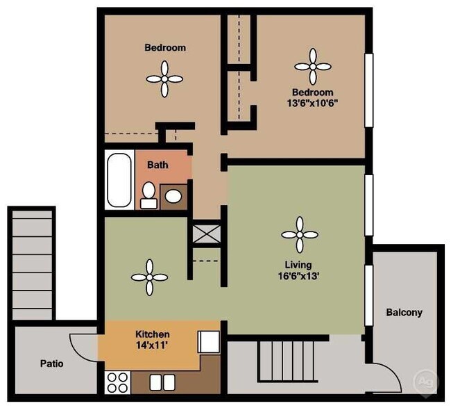 Floorplan - La Aloma Apartments