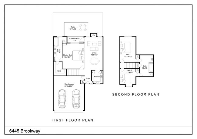 Floorplan - 6445 Brookway Dr