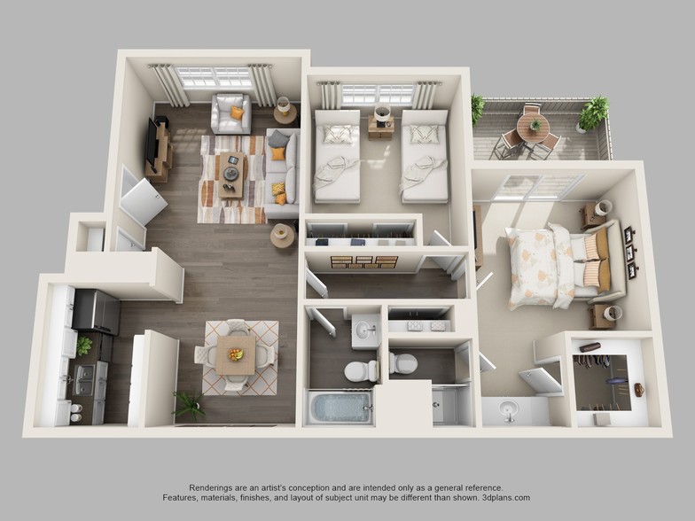 Flamenco B1 Floor Plan - Zander Park