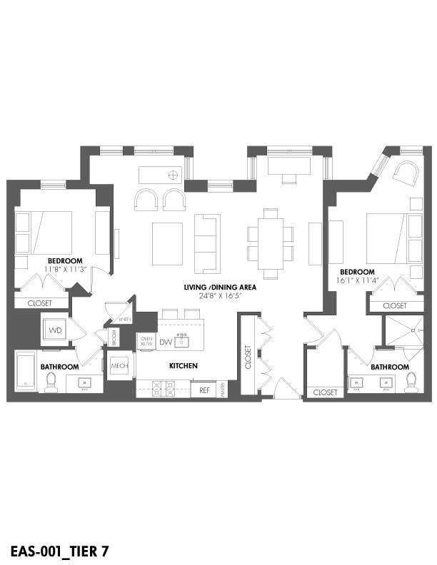 Floorplan - The Residences at Eastern Market