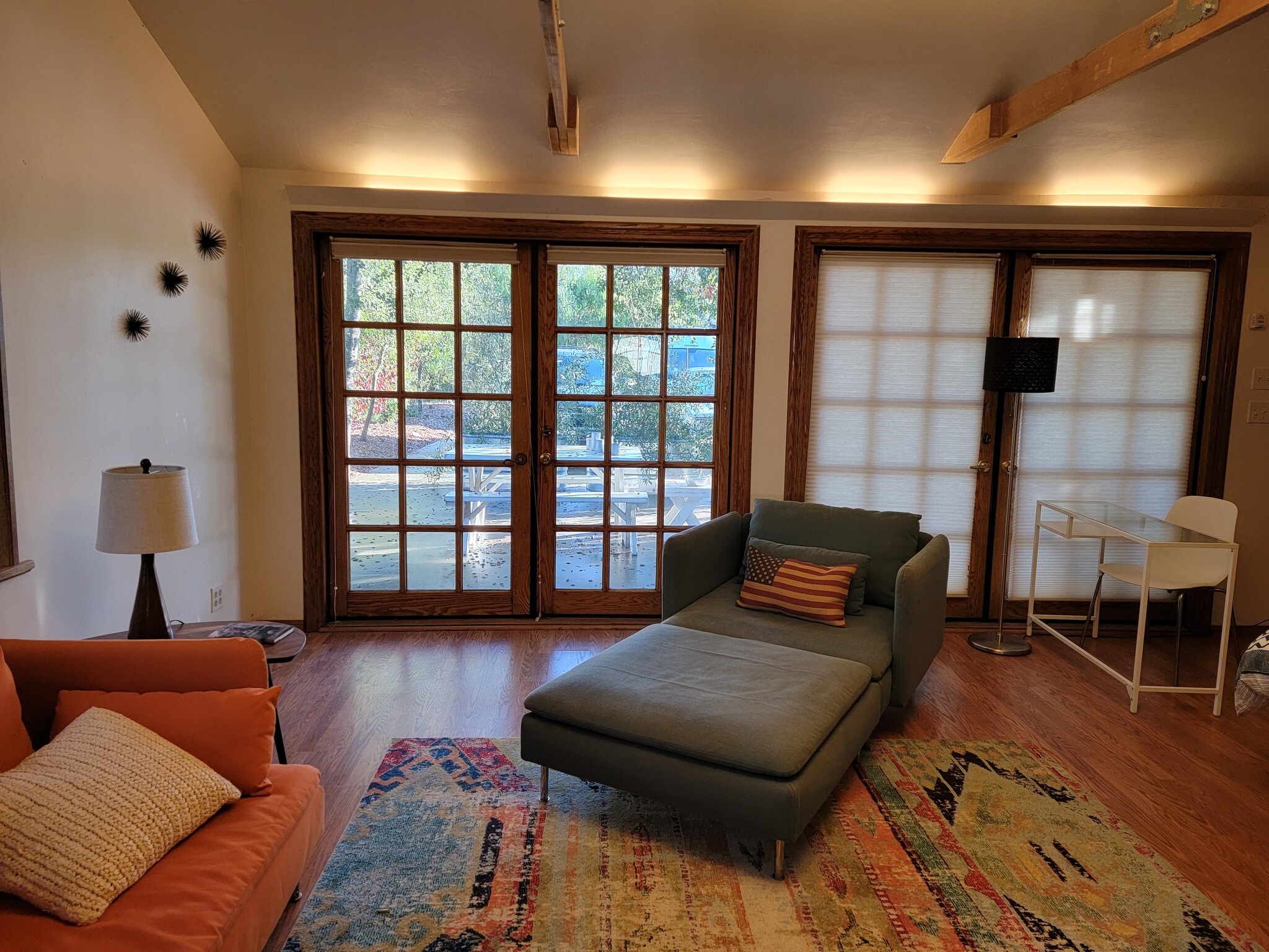 Porch area with views of the Topatopa - 311 Palomar Rd