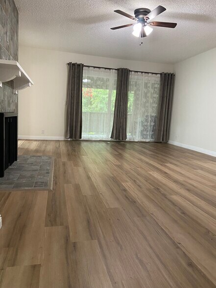 living room to patio - 1161 W Duarte Rd