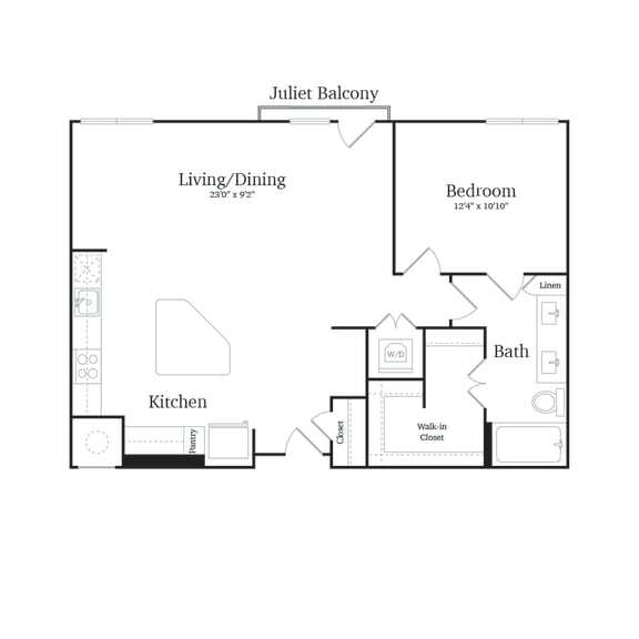 Floorplan - Vance at Bishop Union