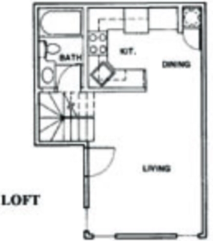 Studio Loft - Tanglewood Apartments