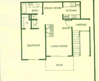 1 Bedroom/1 Bath - Waters Edge Apartments