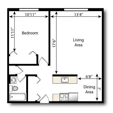 Floorplan - Kent Apartments