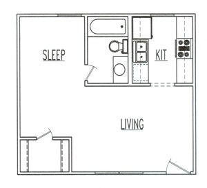 1BR/1BA - 200 Hann #18