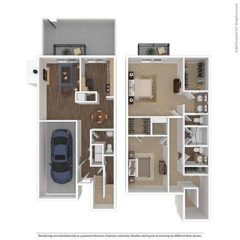 Floorplan - Henley and Remy Apartments