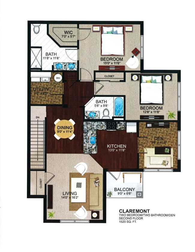 Floorplan - The Kensington at Halfmoon